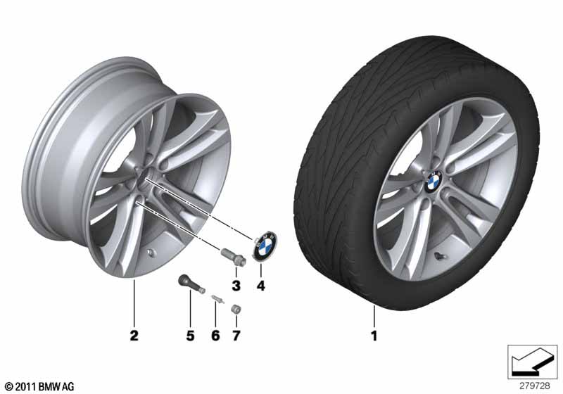 BMW kolo z leh.sl.dvoj.paprsek 397-18''