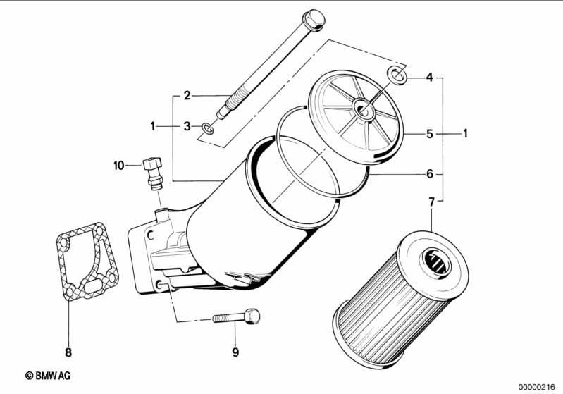 Alimentation d'huile-Filtre à huile