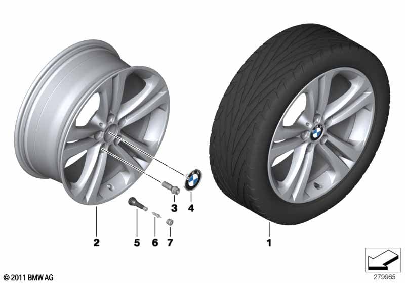 BMW LA wheel Double Spoke 401 - 19''