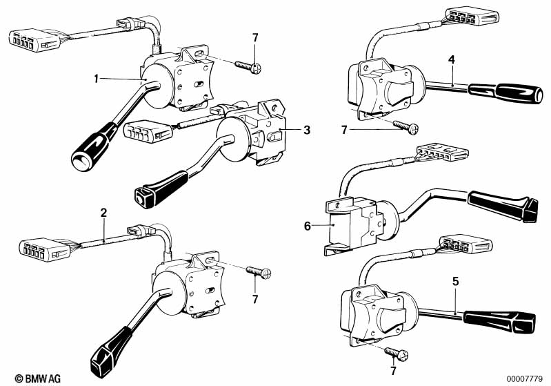 Steering column switch