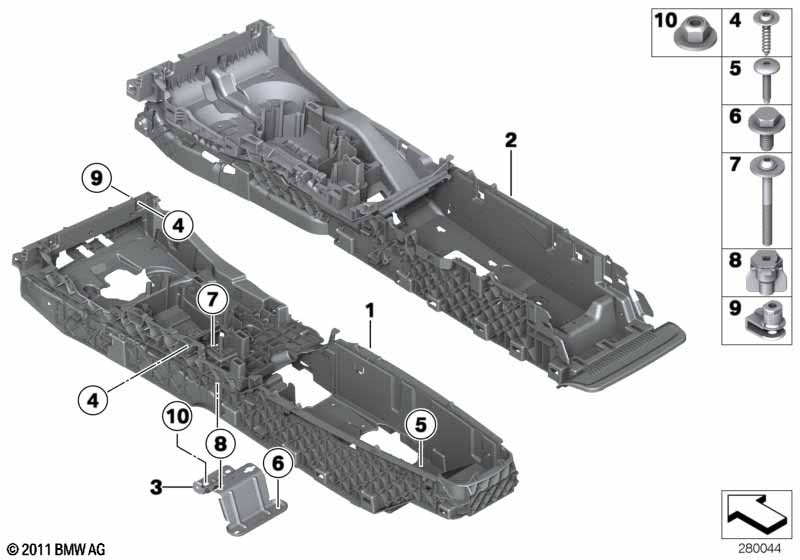 Mount, center console