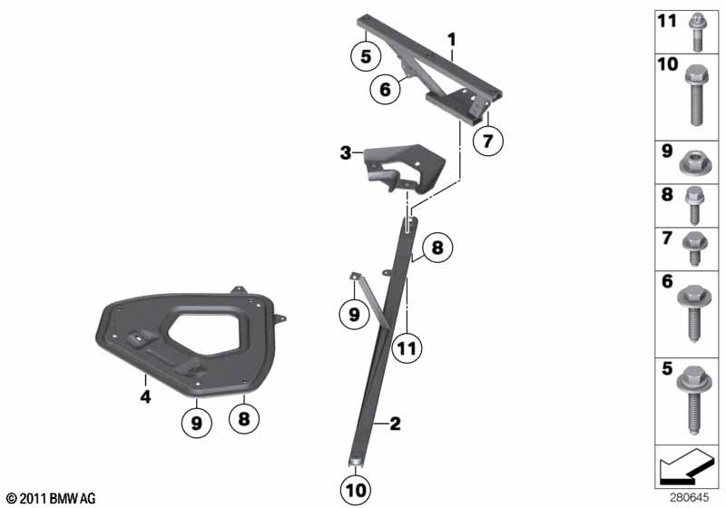 Genuine BMW 51647212831 E89 Protective Runner, Rear (Inc. Z4) | ML Performance UK Car Parts
