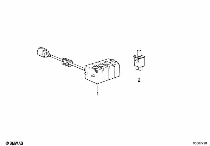 Genuine BMW 61312297027 Micro Switch Central Locking System (Inc. Z1) | ML Performance EU Car Parts