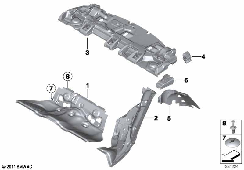 Sound insulating rear