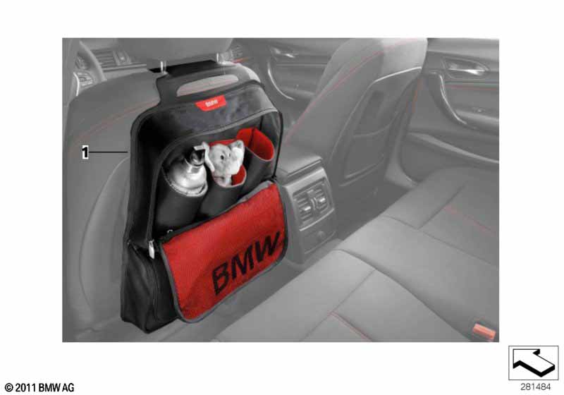 Backrest pocket BMW Lines