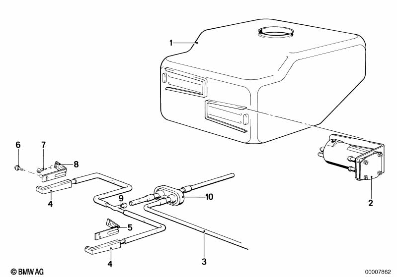 Single parts for head lamp cleaning