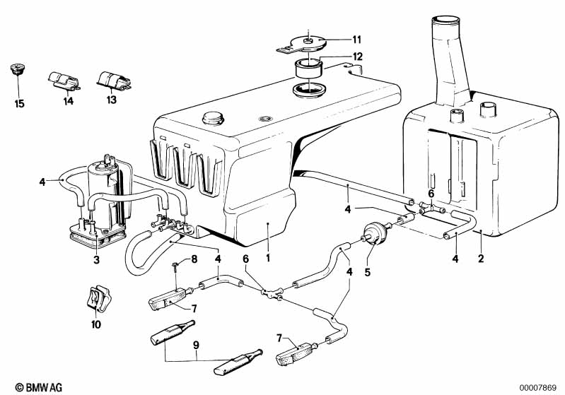 Single parts for head lamp cleaning