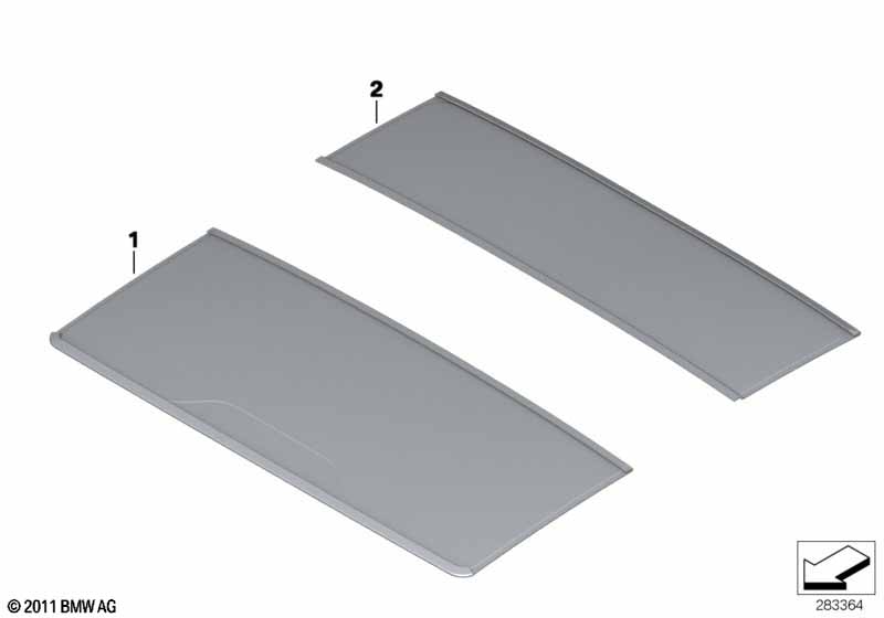 Individual slide/tilt sunroof