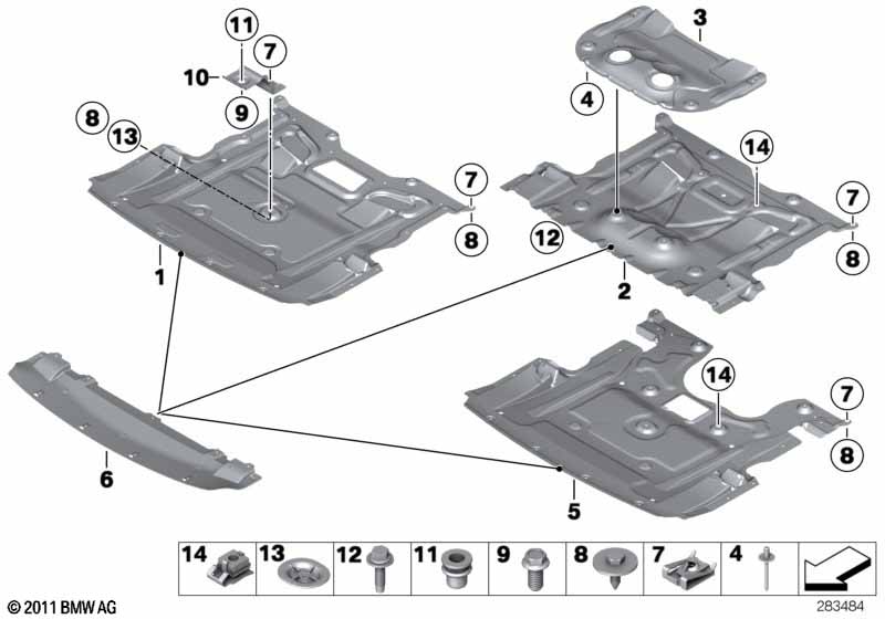 Genuine BMW 51757905276 Adapter For Engine Encapsulation (Inc. 530i, 520dX & 530dX) | ML Performance EU Car Parts