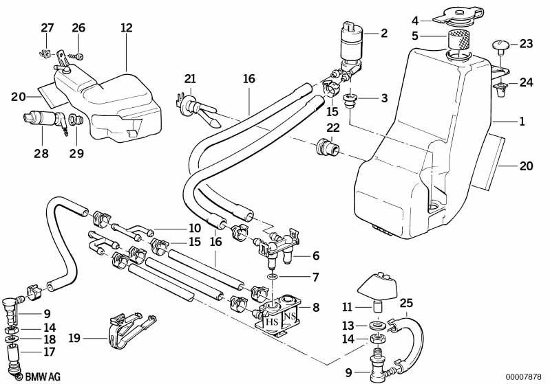 Genuine BMW 61671378629 E34 E38 E32 Valve (Inc. 730i) | ML Performance UK Car Parts