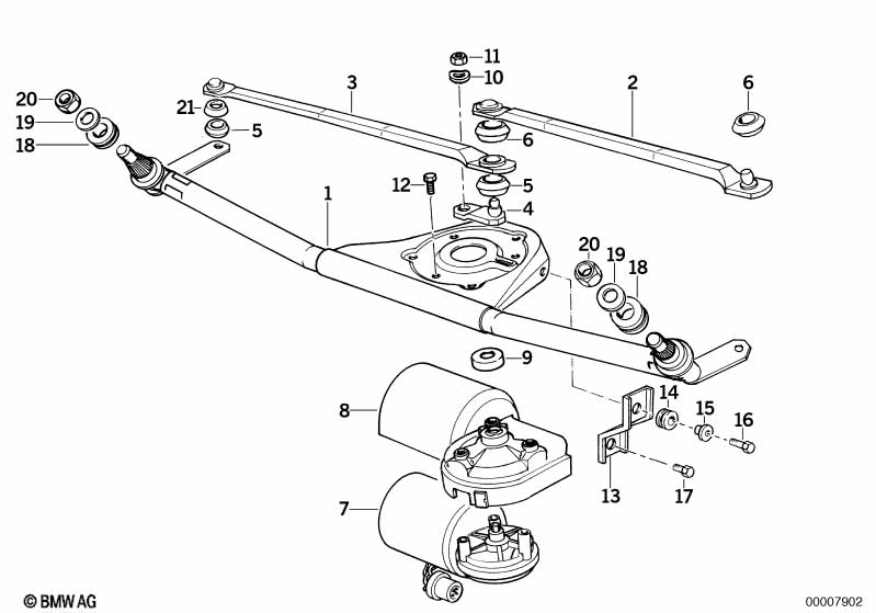 Single wiper parts