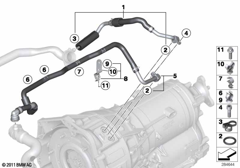 Genuine BMW 17128605499 Coolant Line (Inc. Hybrid 5, Hybrid 3 & Hybrid 7L) | ML Performance EU Car Parts