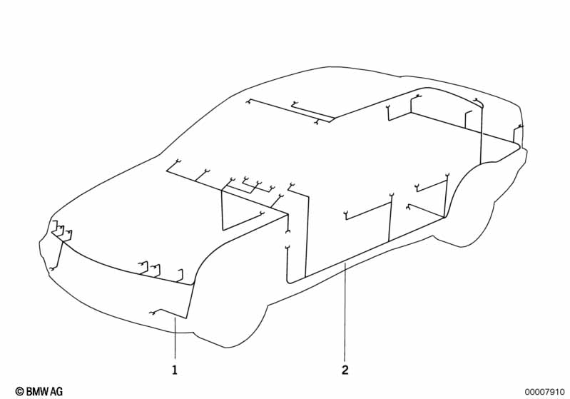 Wiring harness, front section