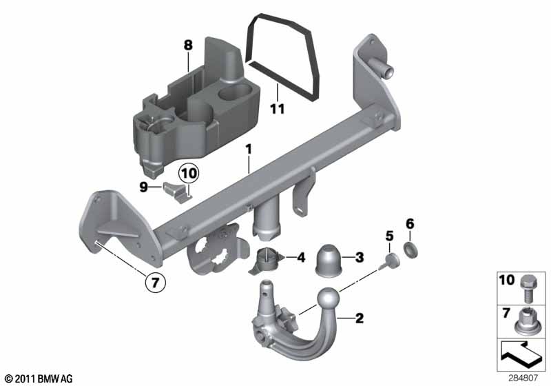 Genuine BMW 71606799416 F23 F22 F20 Oddments Tray, Trailer Hitch Ball (Inc. 116d, 220d & 120i) | Duco Car Parts UK Car Parts