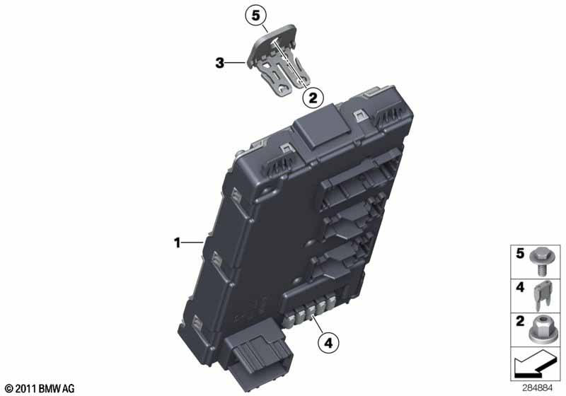 Control unit, rear electronic module