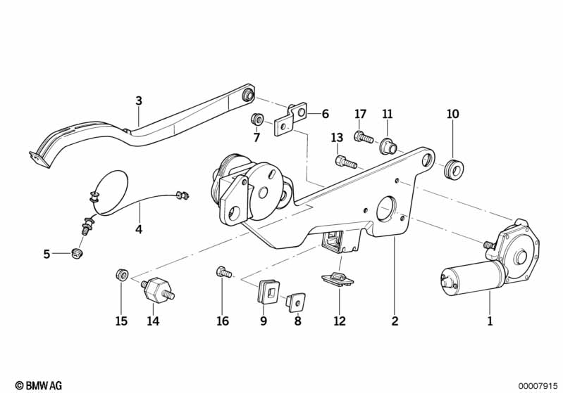 Genuine BMW 61628351859 E34 Motor Crank Arm (Inc. 530i, 525i & 520i) | ML Performance EU Car Parts