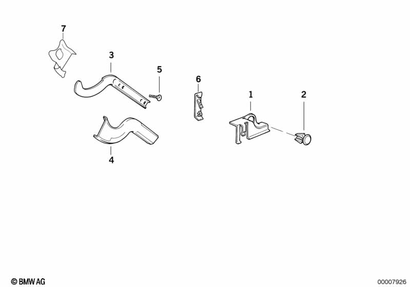 Genuine BMW 61131383288 E34 Cable Holder (Inc. 525ix, 530i & 518i) | Duco Car Parts UK Car Parts
