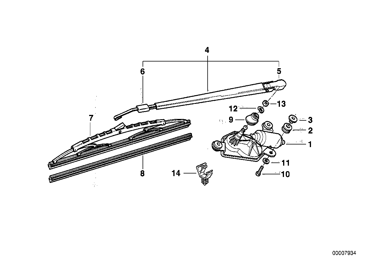 Genuine BMW 61688357813 E36 Spray Nozzle F Rear Window Cleaning (Inc. 318ti) | ML Performance UK Car Parts