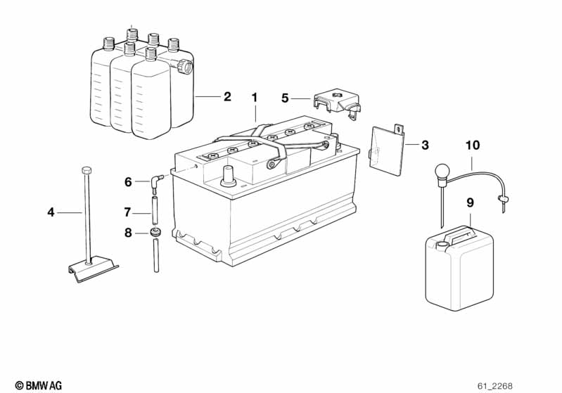 Empty BMW battery