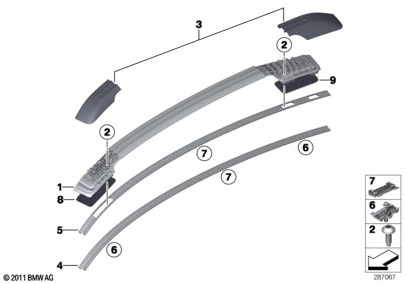 Genuine BMW 51137210776 E71 E72 Set Of Caps SCHWARZ (Inc. X6) | ML Performance EU Car Parts
