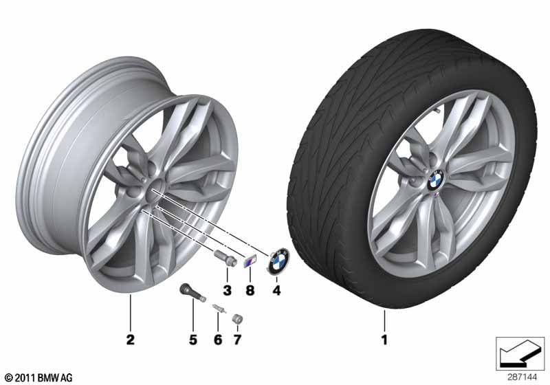 BMW LA wheel M Double Spoke 434 - 20''