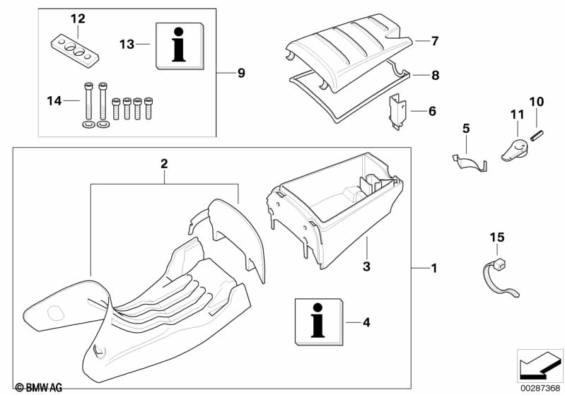Single seat with luggage bin