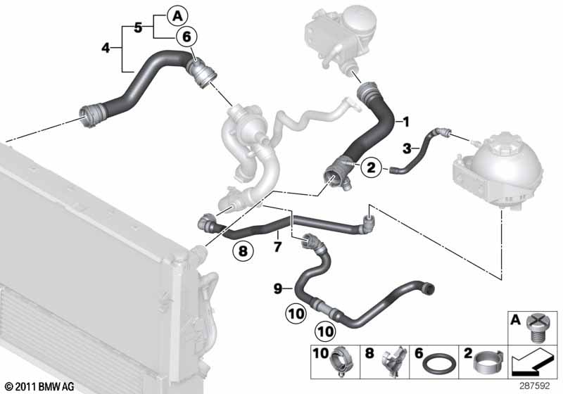 Genuine BMW 17127624676 Coolant Hose | Duco Car Parts UK Car Parts
