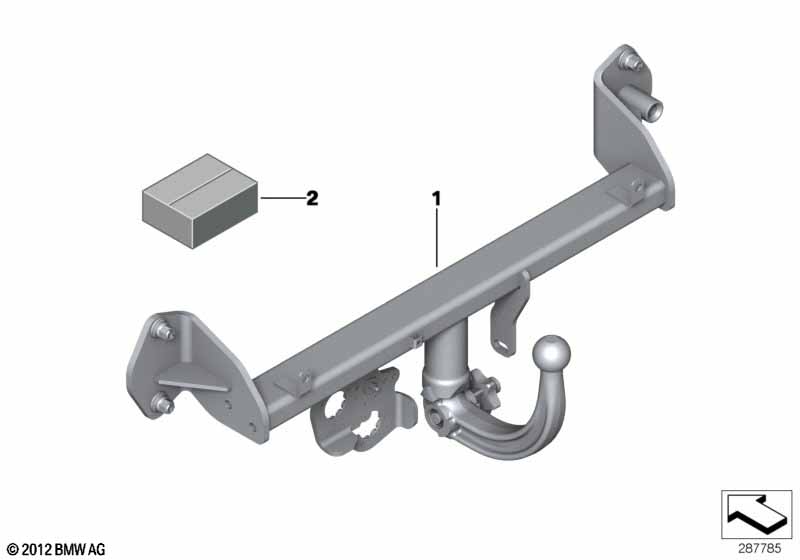 Retrofit kit trailer coupling detachable