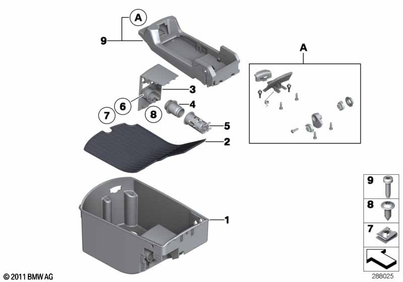 Genuine BMW 51169179826 Storage Bin, Armrest Front Center (Inc. 750i, 750LiX 4.0 & 750Li) | ML Performance EU Car Parts