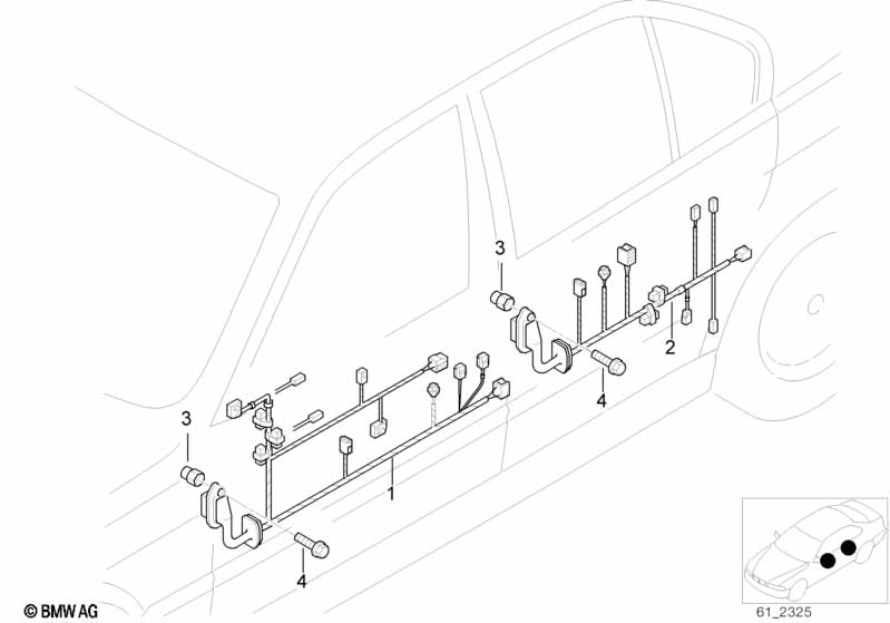 Door cable harnesses