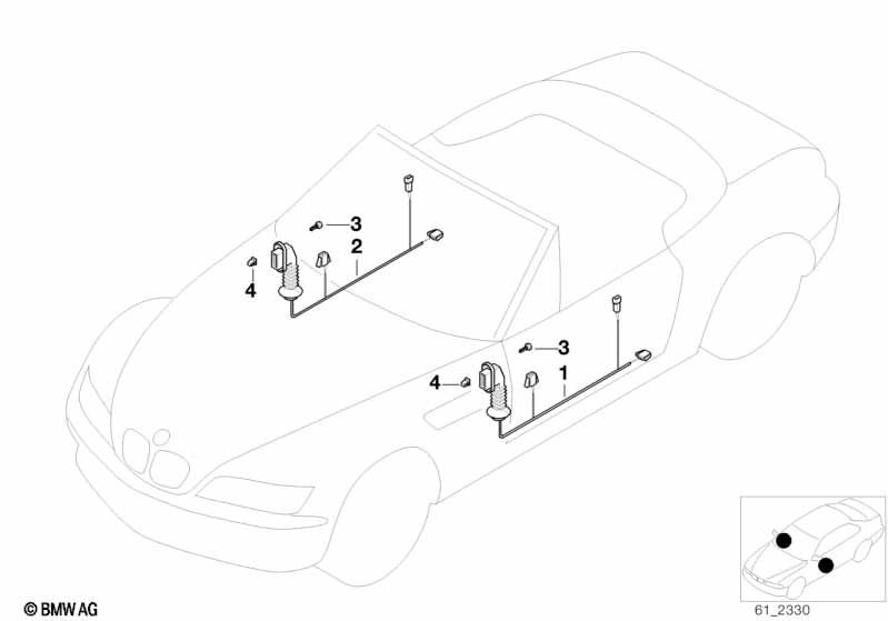 Door cable harnesses