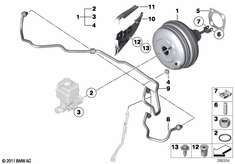 Genuine BMW 11668508017 E71 F15 F16 Vacuum Pipe With Non-Return Valve (Inc. X5 M50dX & X6 M50dX) | ML Performance UK Car Parts