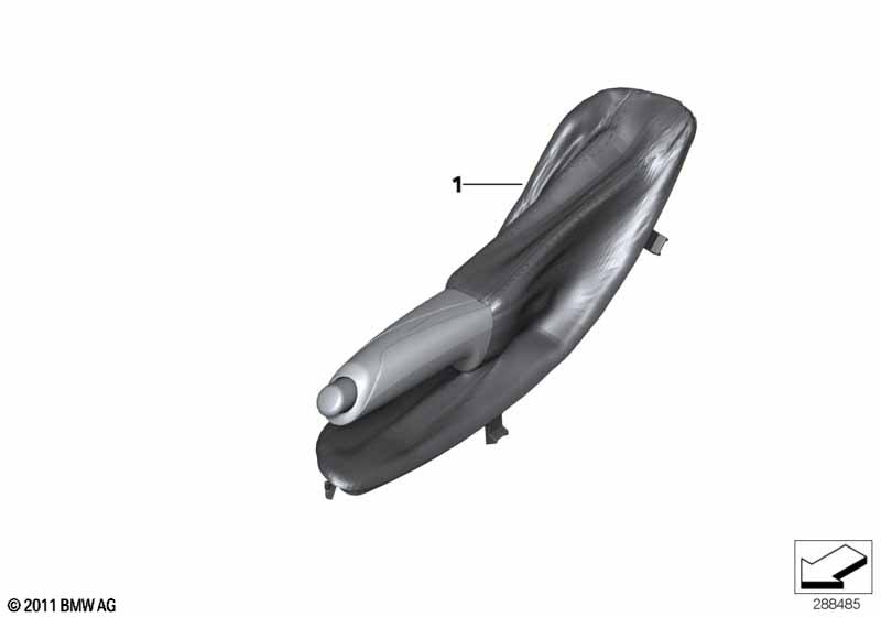 M Performance handbrake lever with boot