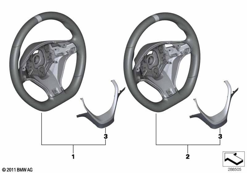 M Performance steering wheel w/o display