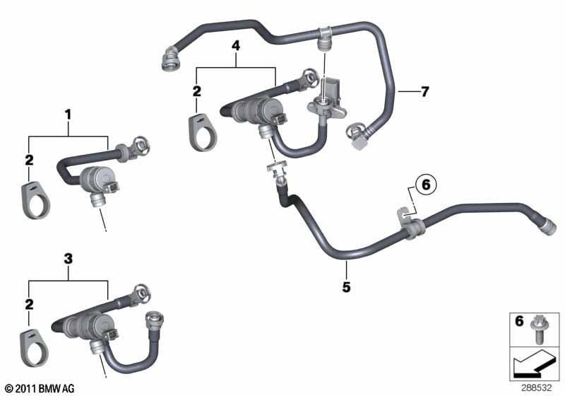 Genuine BMW 13907604938 F21 F30 F31 Sucking Jet Pump With Lines (Inc. 435i, 435iX & M235i Racing) | ML Performance US Car Parts