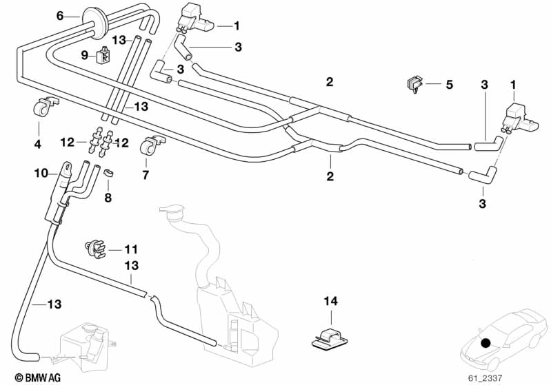 Parts f intensive windshield cleaning