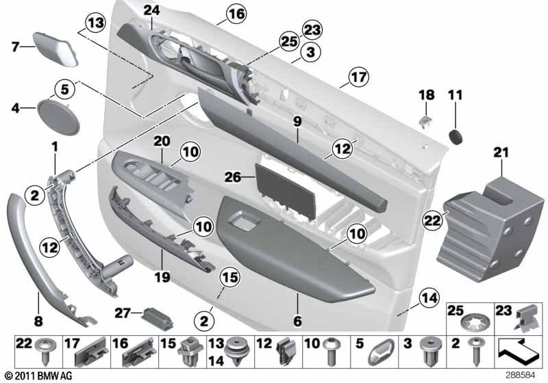 Genuine BMW 51417237851 F25 F26 Speaker Cover, Front Left (Inc. X3) | ML Performance UK Car Parts