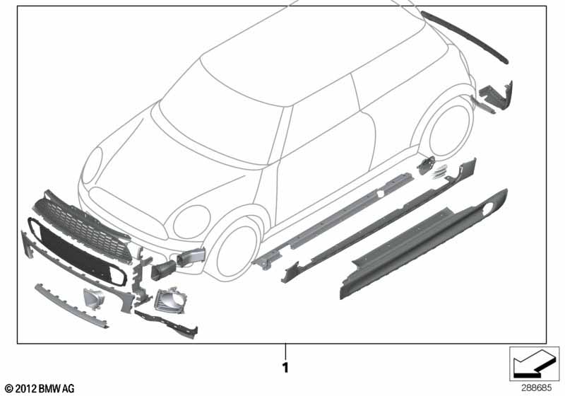 Retrofit kit 'JCW Aerokit'