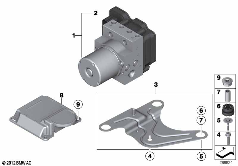 Genuine BMW 34526876915 RR5 F13 Repair Kit, Control Unit Dsc (Inc. 740dX, 525d & 750LdX) | ML Performance EU Car Parts