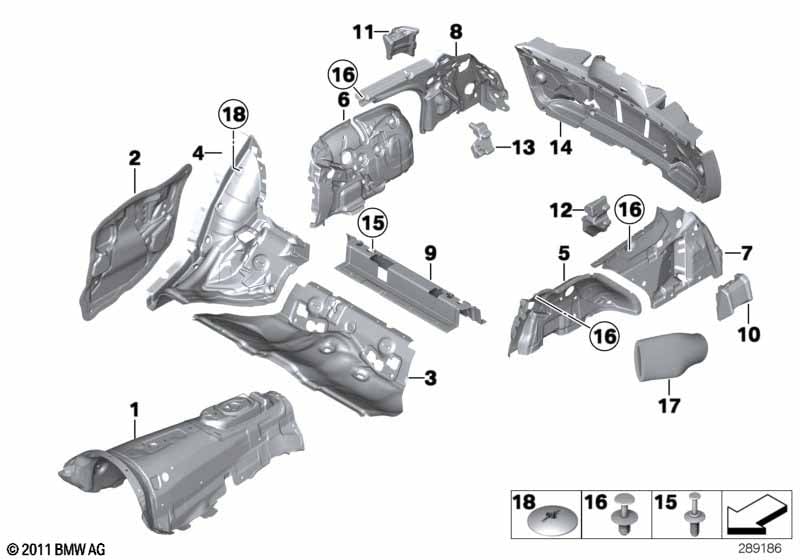 Sound insulating rear