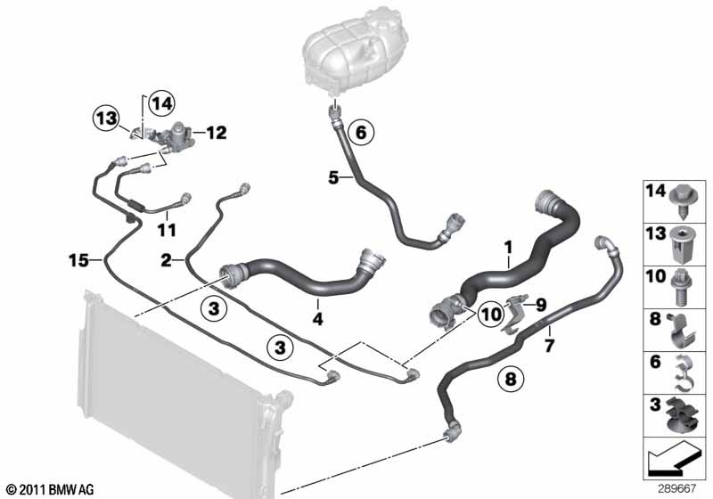 Genuine BMW 17127609160 F82 F21 EWB Pipe Clip (Inc. 335dX) | ML Performance UK Car Parts