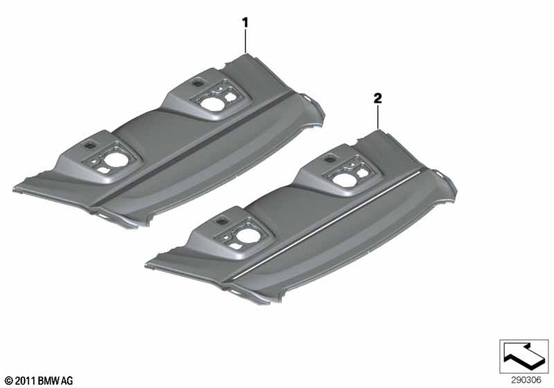 Individual parcel shelf