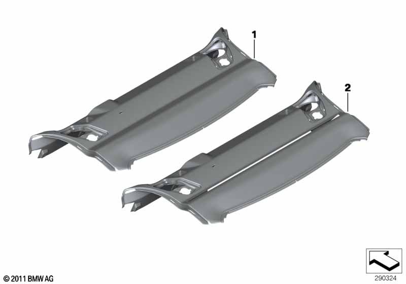 Individual parcel shelf