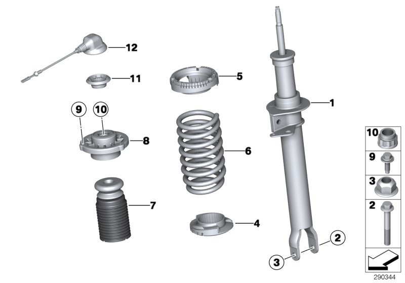 Genuine BMW 31337850121 F13 Front Coil Spring (Inc. M6) | ML Performance UK Car Parts