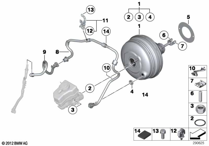 Genuine BMW 11668508022 F11 F02 F10 Vacuum Pipe (Inc. 750dX, 750LdX & M550dX) | ML Performance UK Car Parts