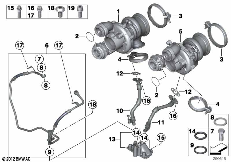 Genuine BMW 11657620507 F04 F07 RR4 Screw Clamp (Inc. X5 M, AlpinaB6 & Ghost EWB) | ML Performance UK Car Parts