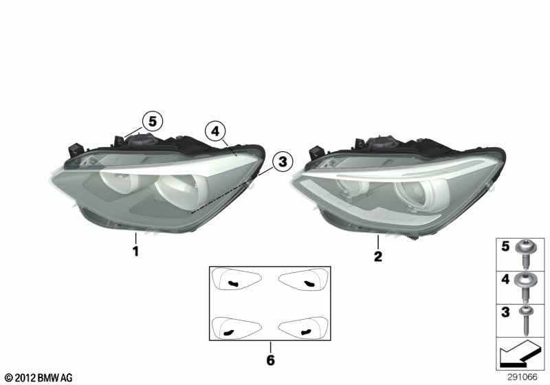 Genuine BMW 63117229686 Headlight Right | ML Performance EU Car Parts