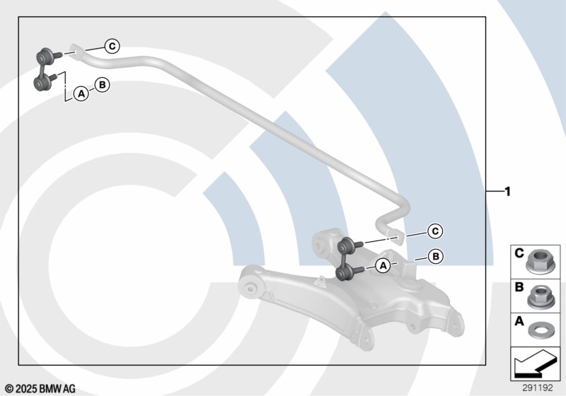 Repair kit for anti-roll bar links
