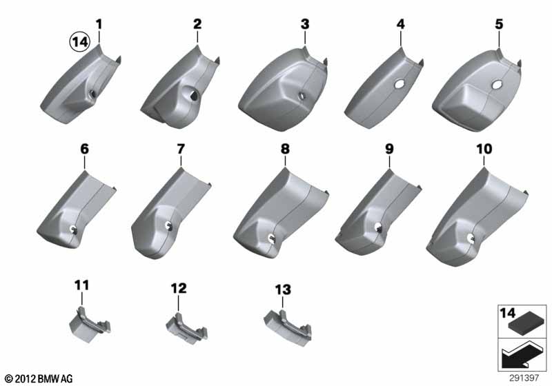 Covers for interior rearview mirror