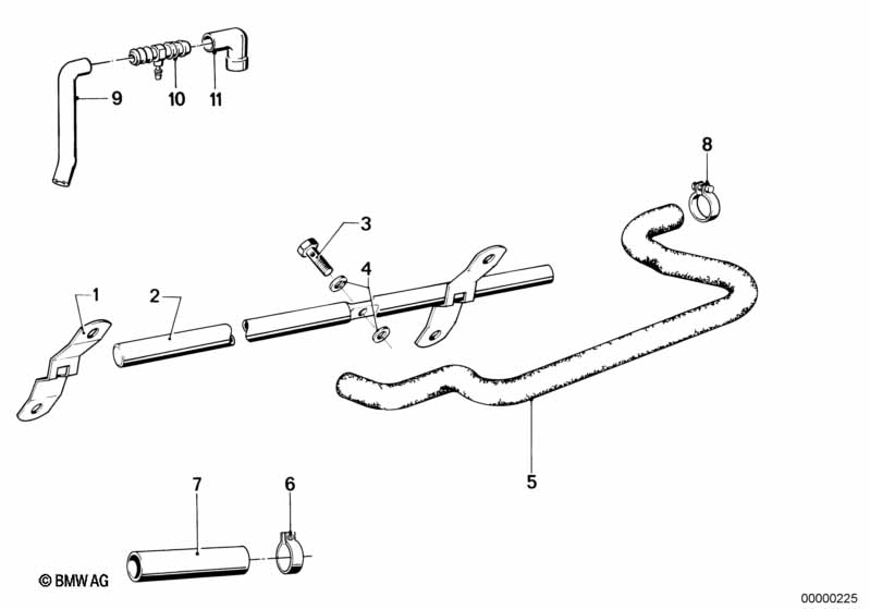 Genuine BMW 11151262643 E21 E12 Pipe (Inc. 520i, 320i & 323i) | ML Performance UK Car Parts
